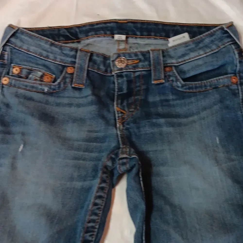 True Religion Dark Blue Skinny Jeans Womens 28